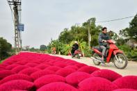 Sales of incense tick up every year ahead of and during the Tet lunar new year in February, when throngs of people crowd into temples to light incense during worship, or burn the sticks on the ancestral altar at home