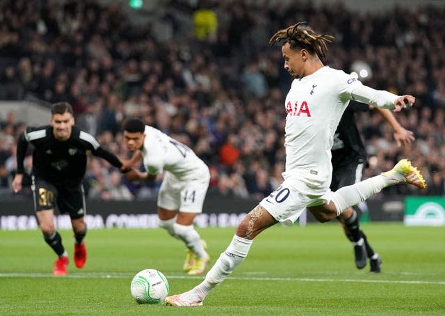 Dele Alli scored a penalty for Spurs in their 5-1 win over NS Mura on Thursday 