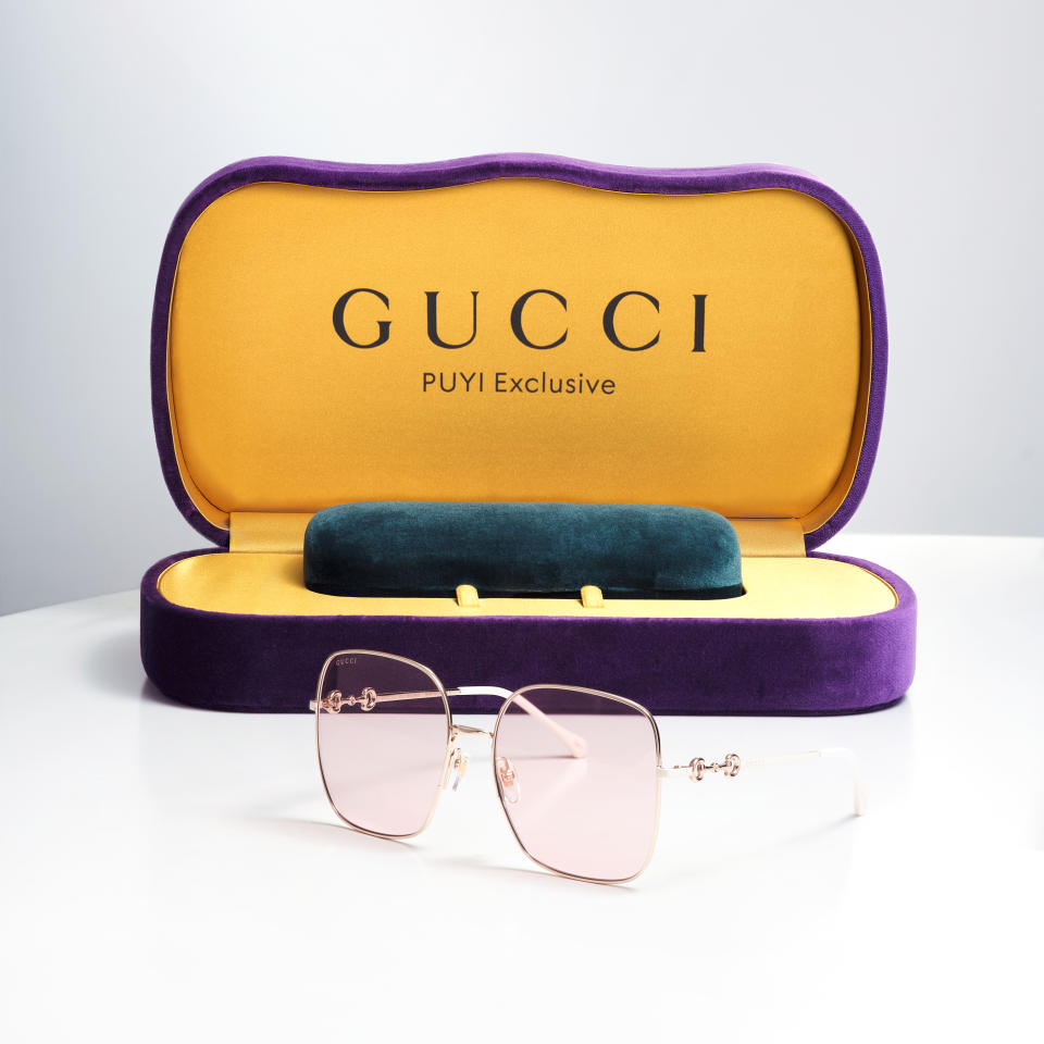 A pair of sunglasses from the Gucci x Puyi 20th-anniversary collection.