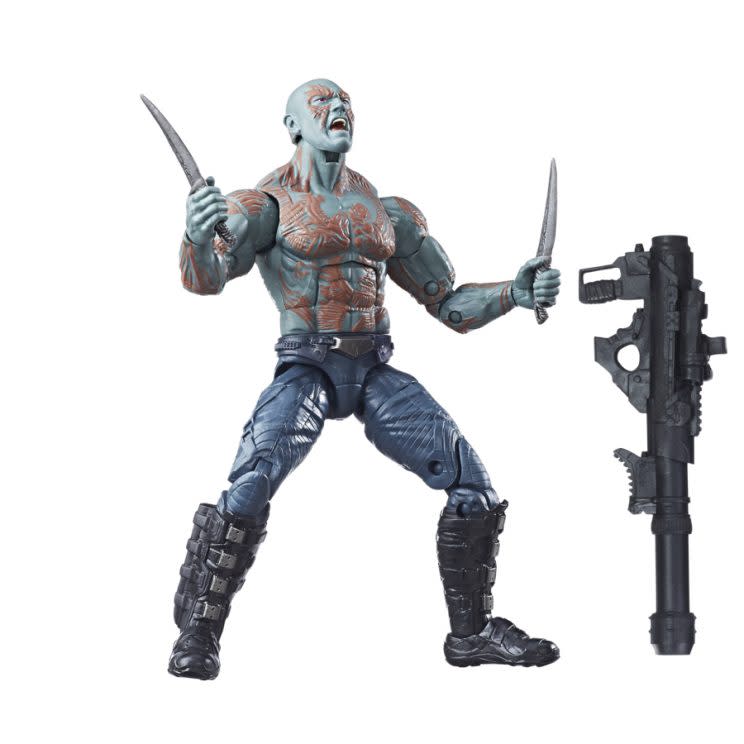 While he only has one head, the new Drax is well-armed. (Courtesy of Hasbro)