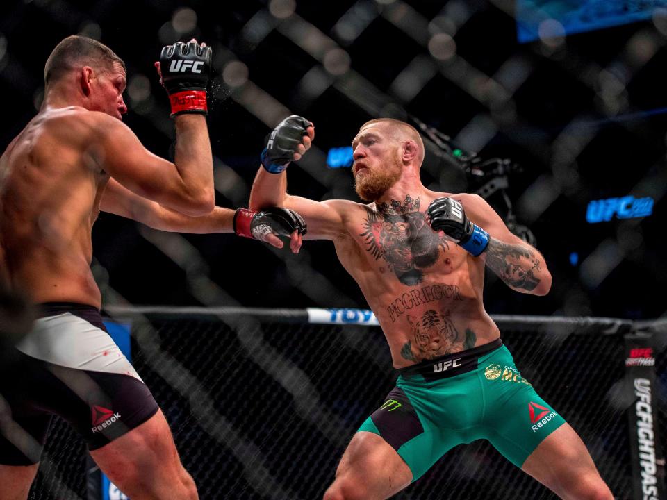 Nate Diaz and Conor McGregor