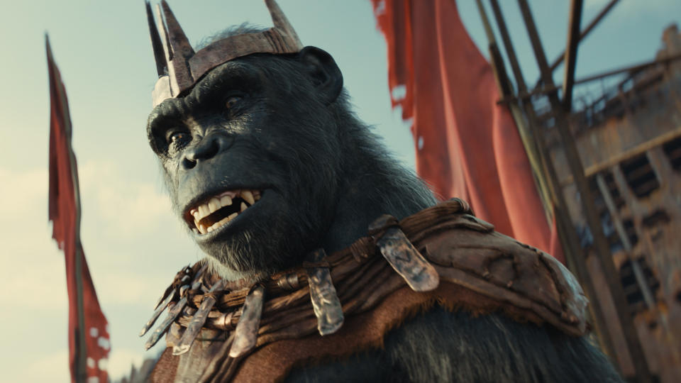 Kevin Durand plays the malevolent leader Proximus Caesar in Kingdom of the Planet of the Apes. (20th Century Studios)