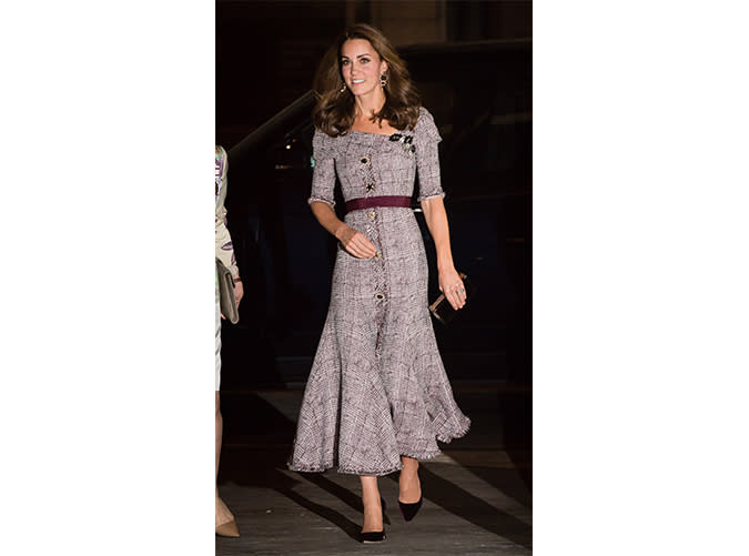 ﻿﻿When Kate Wore Head-to-Toe Plaid to a Museum Opening