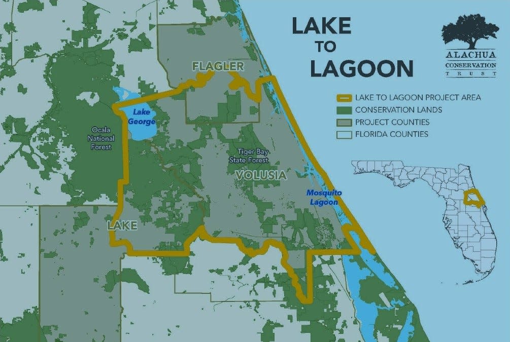 The Lake to Lagoon project area.