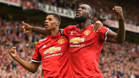 Marcus Rashford, Romelu Lukaku, Man Utd