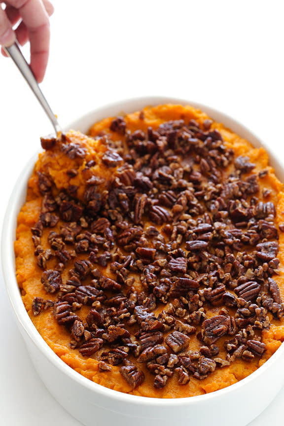 <strong>Get the <a href="http://www.gimmesomeoven.com/sweet-potato-casserole-recipe/" target="_blank">Sweet Potato Casserole recipe</a> from Skinny Taste</strong>