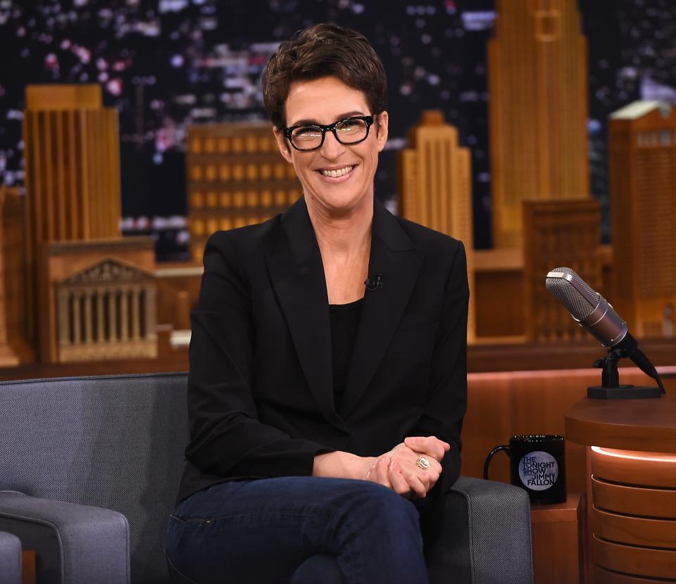 Rachel Maddow Visits "The Tonight Show Starring Jimmy Fallon" at Rockefeller Center on March 15, 2017 in New York City.