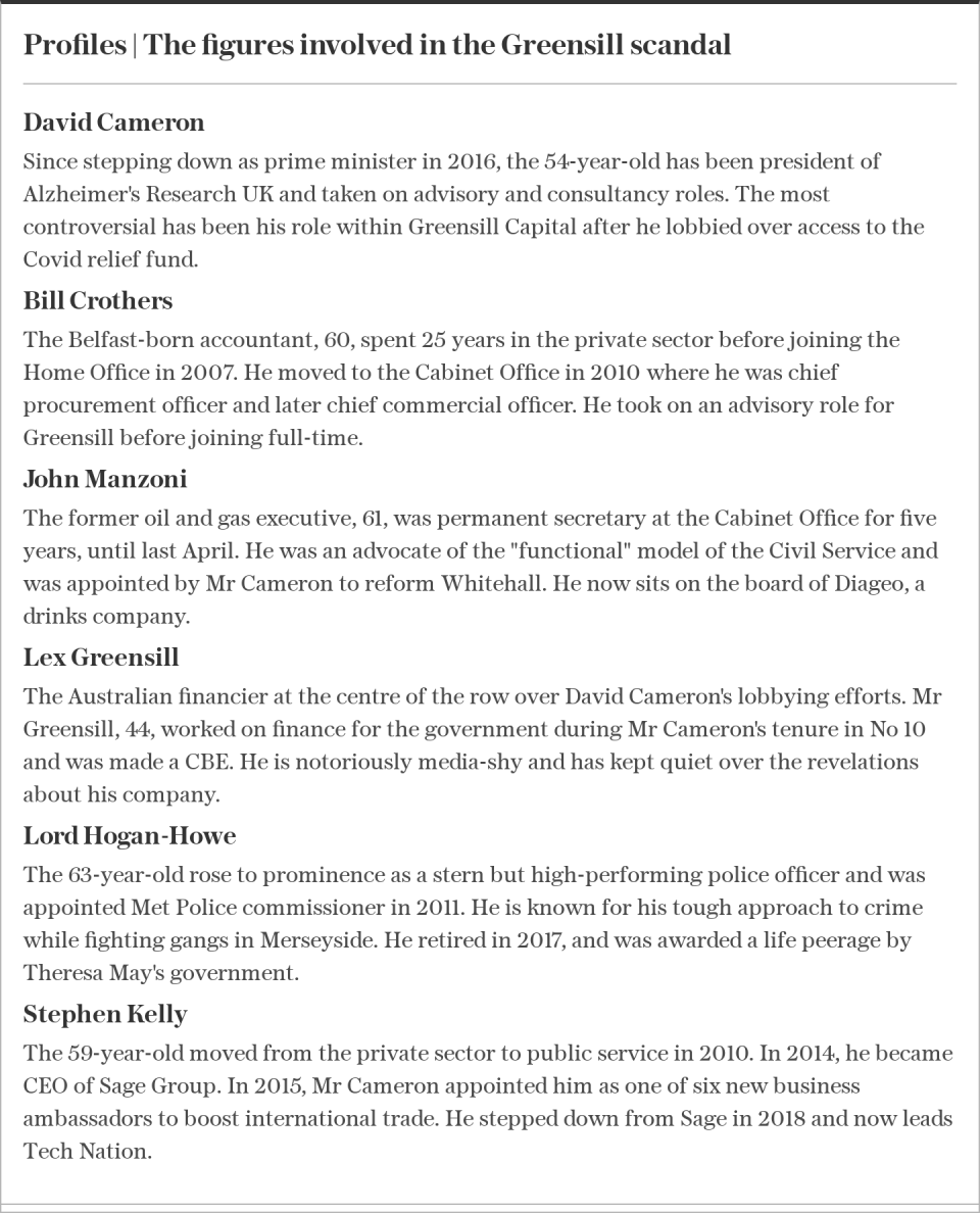 Profiles Greensill scandal