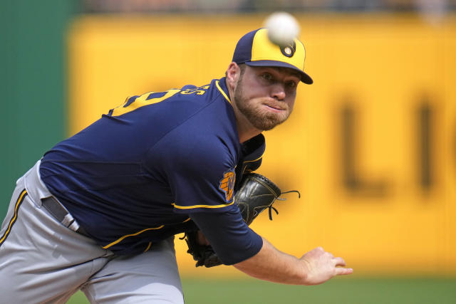 Burnes takes perfect game into the sixth, Yelich homers as Brewers hold off  Pirates 11-8