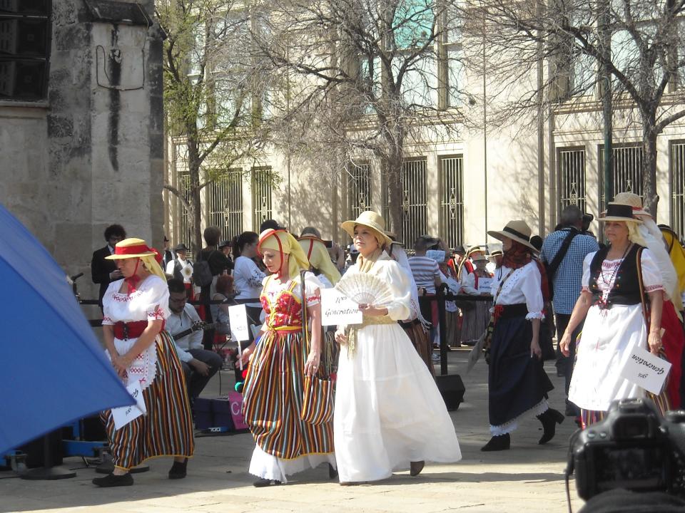 The people pictured are direct descendants of the Canary Islanders who came to Texas in the 18th century.