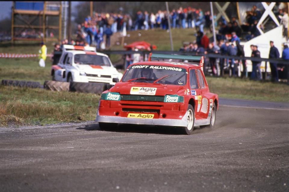 Michael Shield in rallycross action <i>(Image: Tim Whittington)</i>