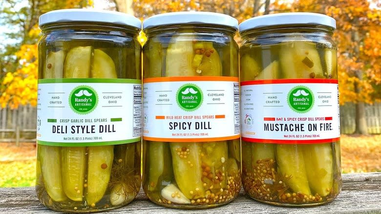 Randy's pickles jars dill spicy