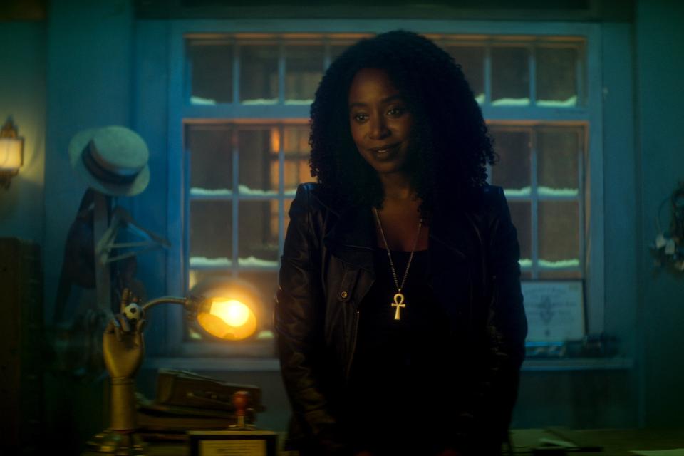 Kirby Howell-Baptiste as Death in episode one of *Dead Boys Detectives.*