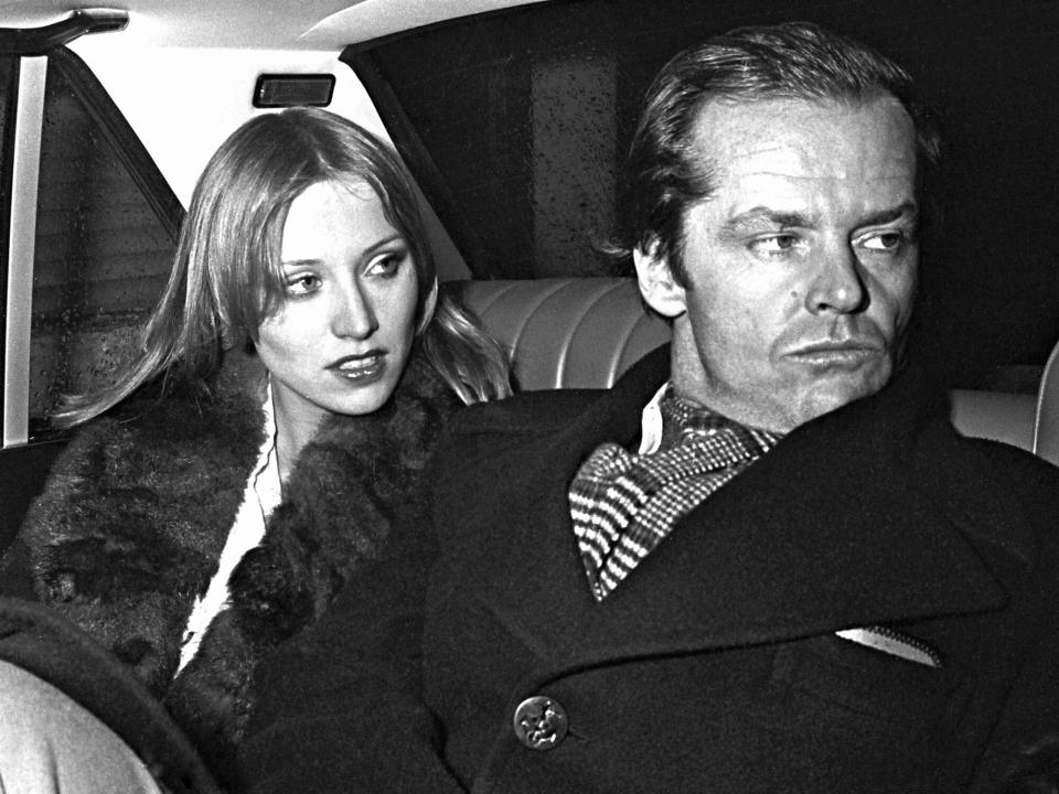 Jack Nicholson and his friend Winnie Hollman in Paris for the movie "One Flew Over the Cuckoo's Nest" in 1976