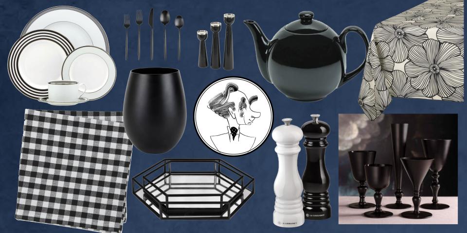 Chic Wayfair Finds Perfect for a Black And White Party