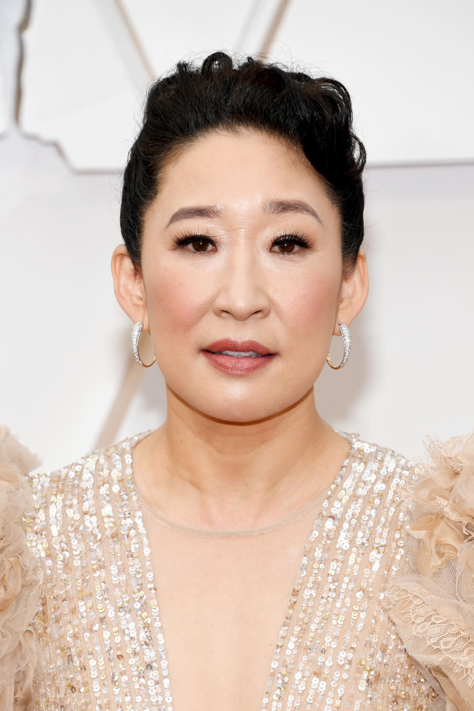 Sandra Oh attends the 92nd Annual Academy Awards at Hollywood and Highland on February 09, 2020 in Hollywood, California. 