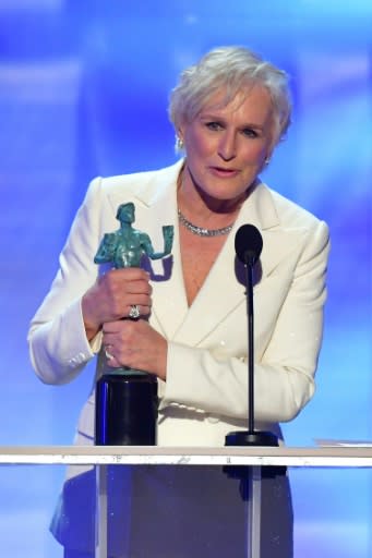 Glenn Close won the Screen Actors Guild Award (known as the Actor) for best actress for "The Wife" -- she is now the one to beat for the Oscar