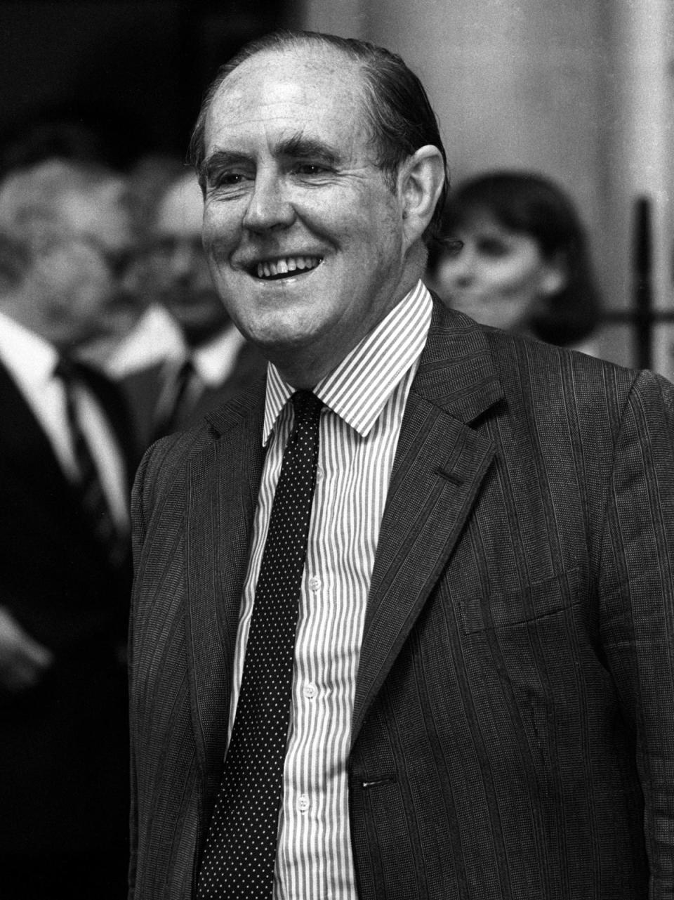 Brooke pictured in August 1989, shortly after being appointed Northern Ireland secretary (PA)