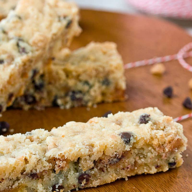 Toffee-Chocolate Chip Shortbread