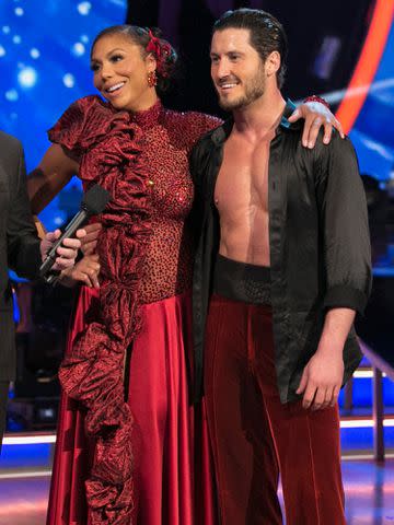 <p>Adam Taylor/Disney General Entertainment Content/Getty</p> Tamar Braxton and Val Chmerkovskiy on 'Dancing With the Stars' in 2015