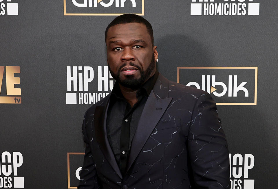 50 Cent Wearing Suit