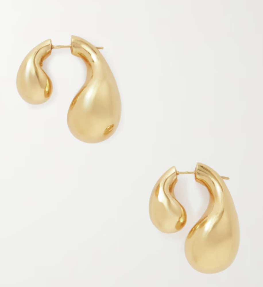 Bottega Veneta Gold-plated earrings. (PHOTO: Net-A-Porter)