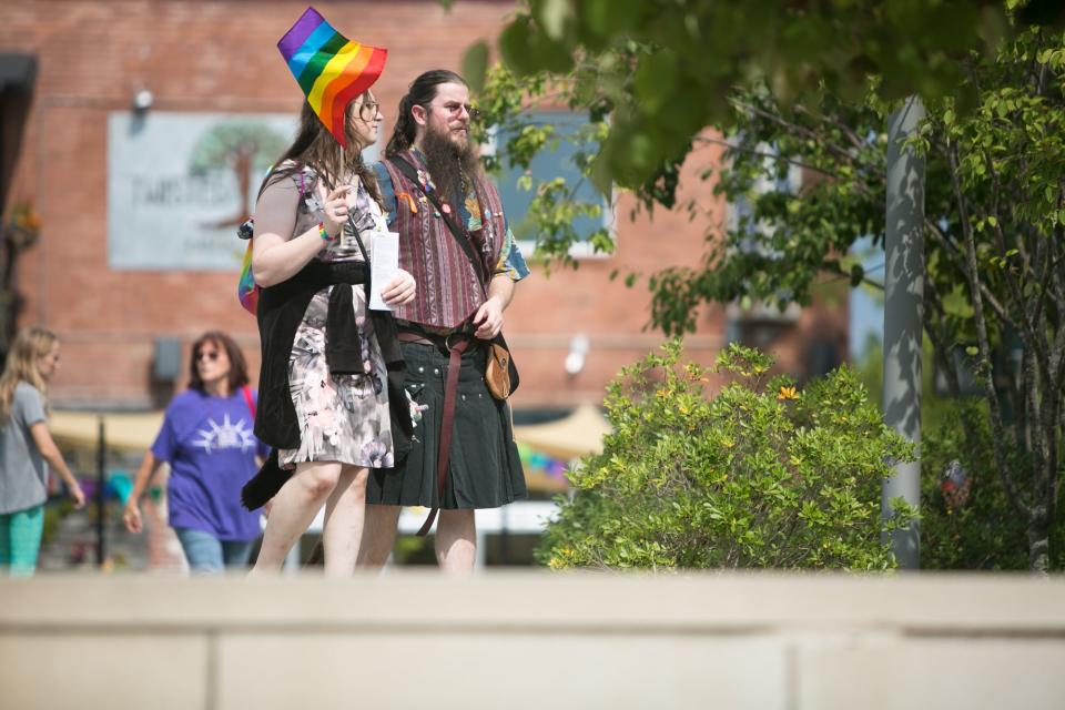 The Blue Ridge Pride Festival was held Sept. 28, 2019, at Pack Square Park in Downtown Asheville.
