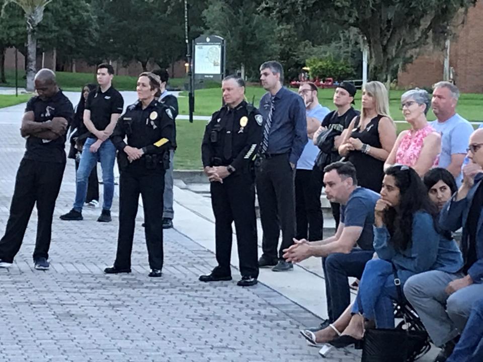 The University of Central Florida honored victims of the Pulse shooting with a lighting ceremony Monday.