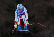 Skiing - Alpine Skiing World Cup - Women's Downhill - Cortina d'Ampezzo, Italy - January 19, 2018. Jasmine Flury of Switzerland in action. REUTERS/Stefano Rellandini