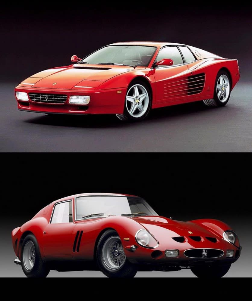 ▲上為Testarossa；下為250 GTO