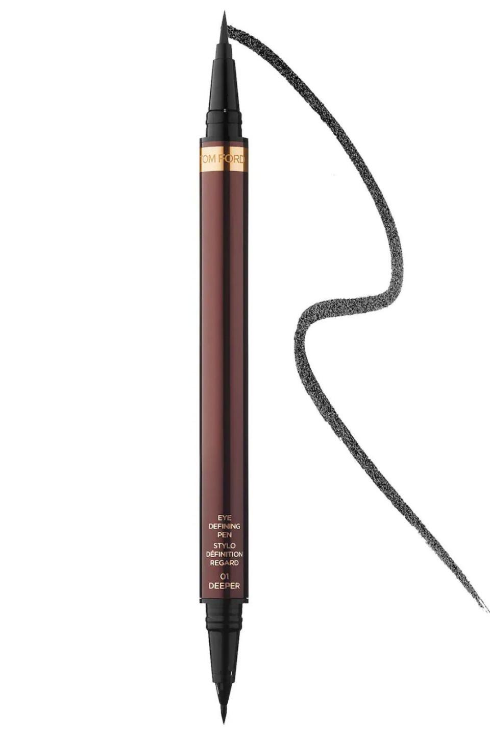 <p><a href="https://go.redirectingat.com?id=74968X1596630&url=https%3A%2F%2Fwww.sephora.com%2Fproduct%2Feye-defining-pen-liquid-eyeliner-duo-P422571&sref=https%3A%2F%2F" rel="nofollow noopener" target="_blank" data-ylk="slk:Shop Now;elm:context_link;itc:0;sec:content-canvas" class="link ">Shop Now</a></p><p>Eye Defining Pen Liquid Eyeliner Duo</p><p>sephora.com</p><p>$62.00</p><span class="copyright">Tom Ford</span>