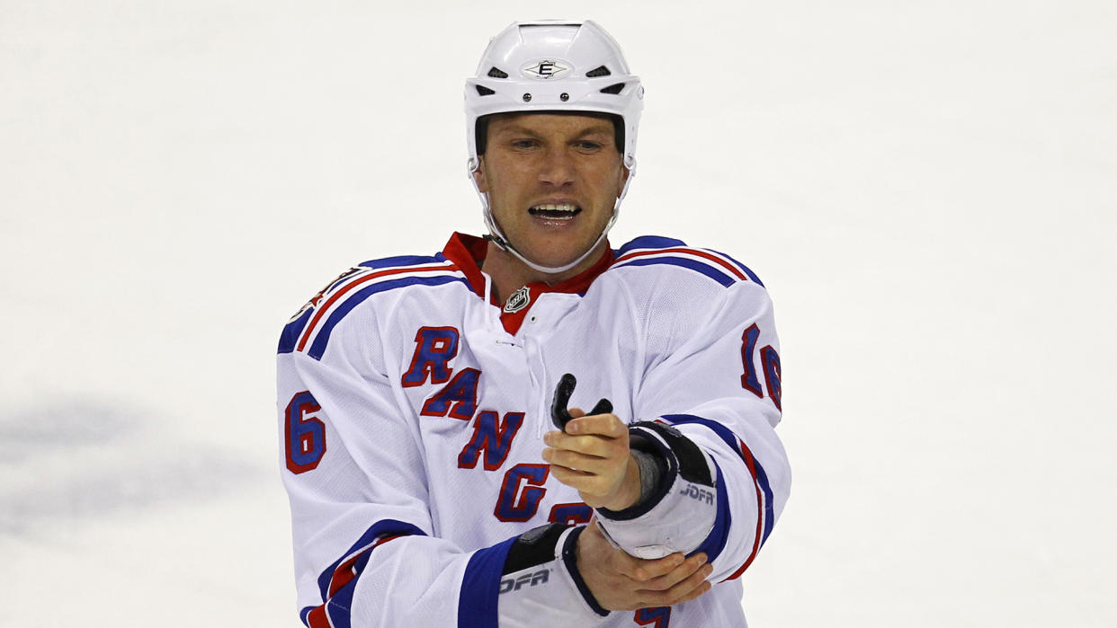 Sean Avery last played in the NHL with the New York Rangers in 2011-12. (REUTERS/Shaun Best)