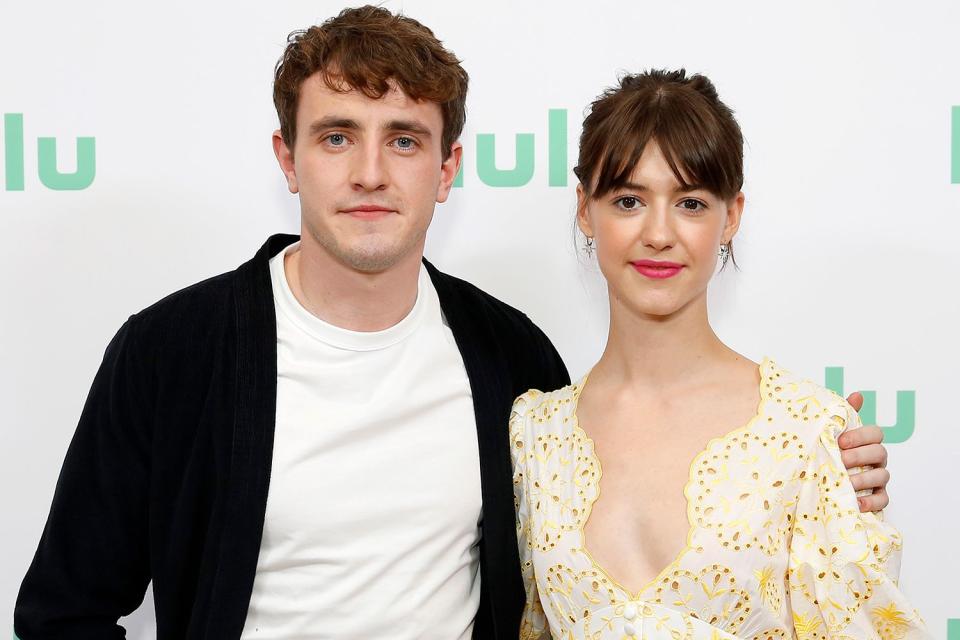 <p>Rachel Murray/Getty Images</p> Paul Mescal and Daisy Edgar-Jones attend the Hulu Panel at Winter TCA 2020