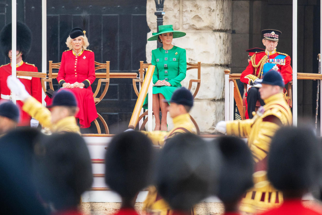 Trooping the Colour is a traditional parade held to mark the British Sovereign's official birthday. It will be the first Trooping the Colour held for King Charles III since he ascended to the throne.  (Antony Jones / Getty Images file)