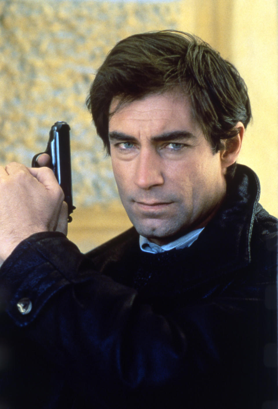 Timothy Dalton, on the set of The Living Daylights, came in second. (Photo: Sunset Boulevard/Corbis via Getty Images)