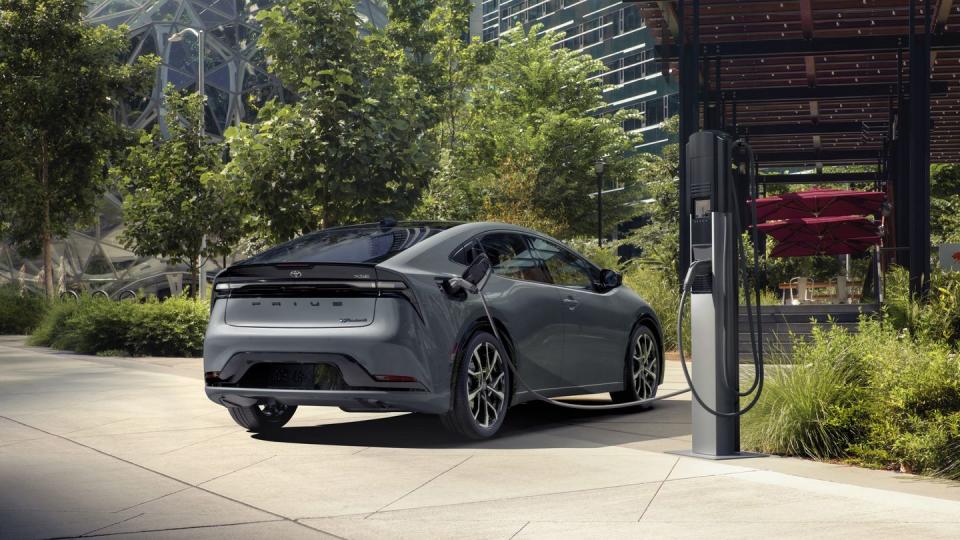 2024 toyota prius prime at charger