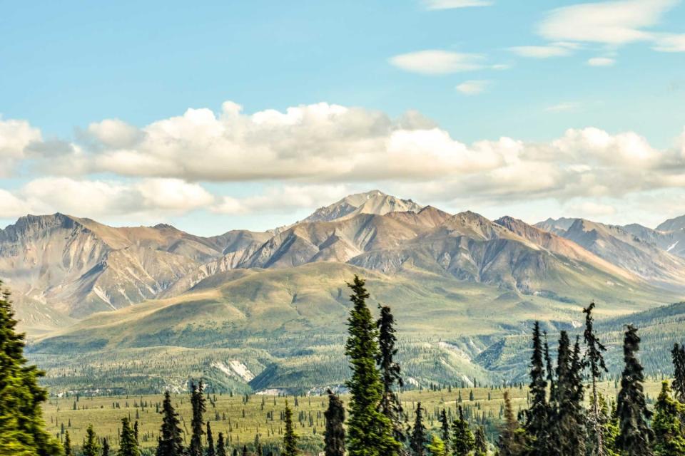 King Mountain, located near the Matanuska River makes for a beautiful scene.