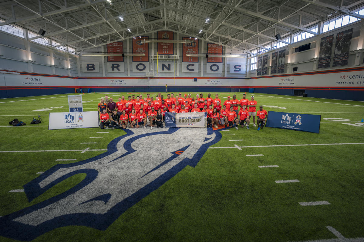 Photos: Broncos welcome military service members for 2022 Salute