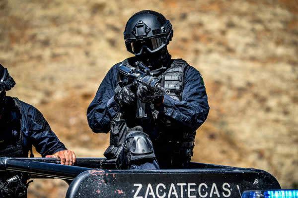 Fuerzas de seguridad en Zacatecas.