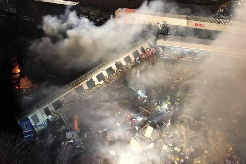 希臘2列車相撞，至少29死85傷！現場悲鳴尖叫聲不斷。（翻自valleycentral.com）