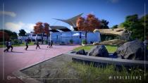 Die Dinos sind wieder los. Die urige Park-Management-Simulation "Jurassic World Evolution 2" bietet mehr als 75 prähistorische Spezies, Kampagne oder kreative Sandbox sowie frische Bau-Optionen und den neuen Chaostheorie-Modus, der "Was wäre wenn"-Szenarien aus den "Jurassic World"-Filmen lebendig macht. Ab 9. November müssen PC- und Konsolen-Gamer darauf achten, dass die Kasse klingelt und keine Besucher gefressen werden. (Bild: )