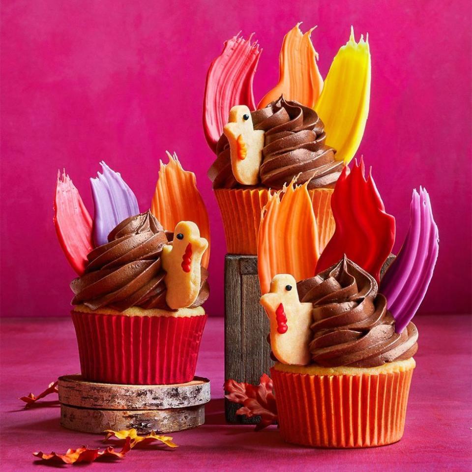 Shake Your Tail Feathers Cupcake