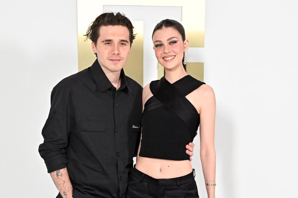 Brooklyn Beckham et Nicola Peltz (Photo by Stephane Cardinale - Corbis/Corbis via Getty Images)