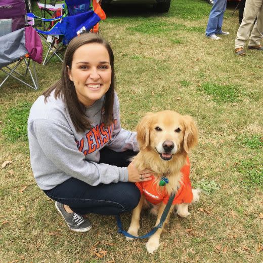 Sallie Gregory-Hammett with Charlie when he was a puppy. (Photo: Sallie Gregory-Hammett)