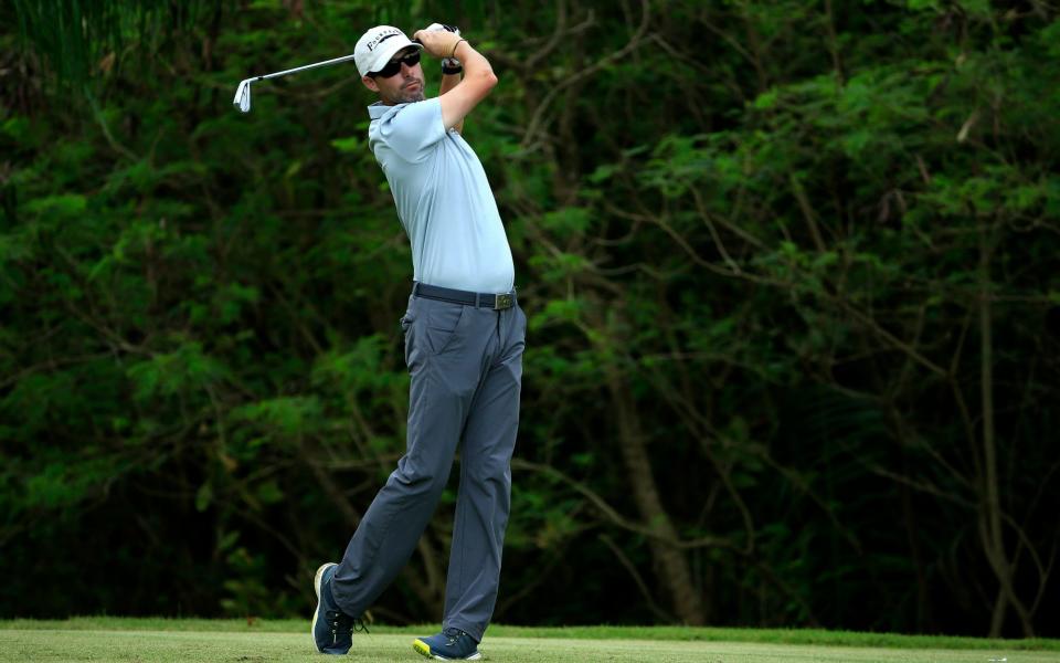 Jay McLuen plays his tee shot on the 11th hole during the second round of the Puerto Rico Ope - Getty Images