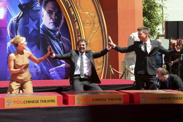 The Cast of “Avengers: End Game” Hand and Footprint Ceremony