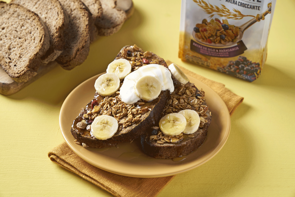 Para los amantes de las tostadas, pero en versión Healthy. (Foto: <strong>french toast con muesli crujiente</strong>/Quaker)