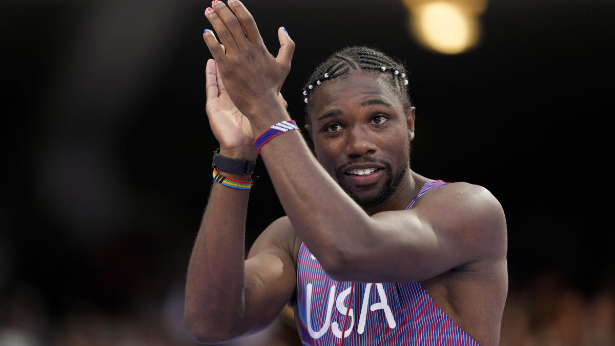 Paris Olympics Noah Lyles cruises to 200m final to move one step