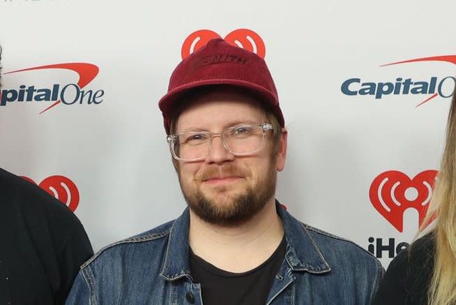 Patrick Stump of Fall Out Boy arrives for the iHeartRadio Music Festival at T-Mobile Arena in Las Vegas on September 23. The musician turns 40 on April 27. File Photo by James Atoa/UPI