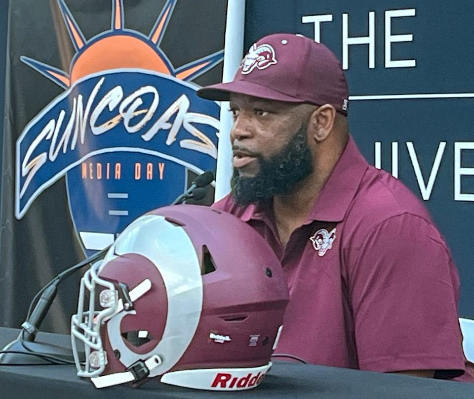 Anthony "Amp" Campbell was the former assistant coach at his alma mater Riverview High before being named the head football coach at Sarasota High on Thursday.